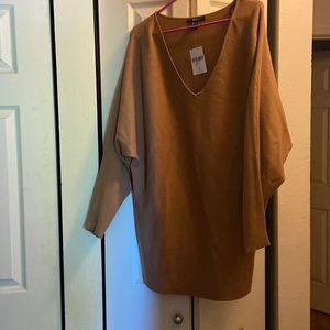 Sweater dress tunic V-neck very flattering